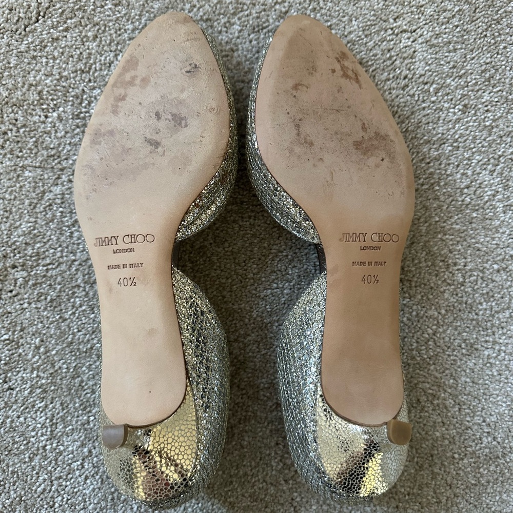 Jimmy Choo Sparkly Kitten Heel | Size 40.5 - image 2